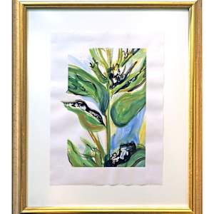 Feuilles Vert Foncé (Dark Green Leaves) by Mila Rossi 