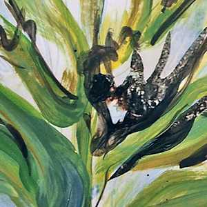 Feuilles Vert Foncé (Dark Green Leaves) by Mila Rossi 