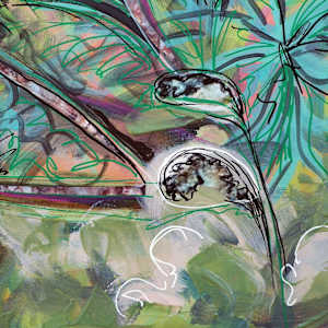 Morning Sun on Pink Bloom by Mila Rossi  Image: Detail 1