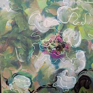 Morning Sun on Pink Bloom by Mila Rossi  Image: Detail 3