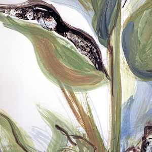 Feuilles Vert Foncé (Dark Green Leaves) by Mila Rossi 