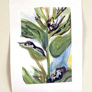 Feuilles Vert Foncé (Dark Green Leaves) by Mila Rossi 