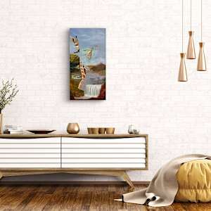Giraffe World by Lydia Watson, WATSART  LLC  Image: "Giraffe World" in a room 
