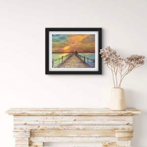 VANISHING POINT -LTD ED Print #7/0 by Lydia Watson, WATSART  LLC  Image: VANISHING POINT hanging on a wall 