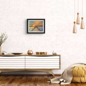 VANISHING POINT -LTD ED Print #7/0 by Lydia Watson, WATSART  LLC  Image: VANISHING POINT  hanging in a room