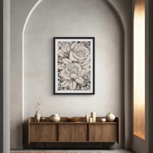 Three Roses by Lydia Watson, WATSART  LLC  Image: Three Roses in a room 