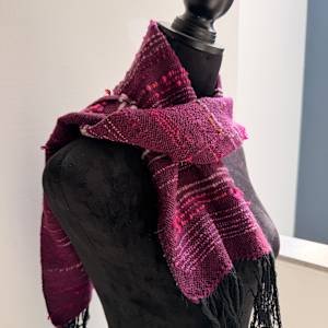 Plum Haze Scarf by Jill Hankins, Image 6.