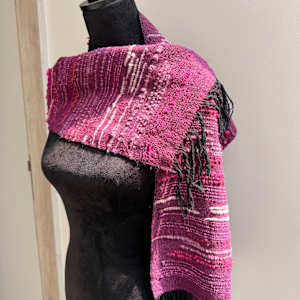 Plum Haze Scarf by Jill Hankins, Image 3.