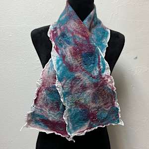 Nuno Felted Scarf by Jill Hankins