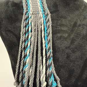 Grey & Turquoise Sash by Jill Hankins 