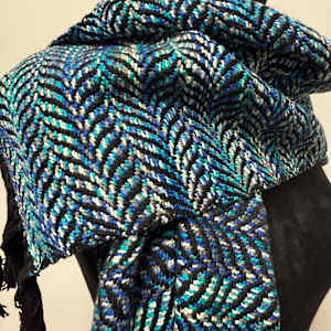 Cerulean Tides Scarf by Jill Hankins 