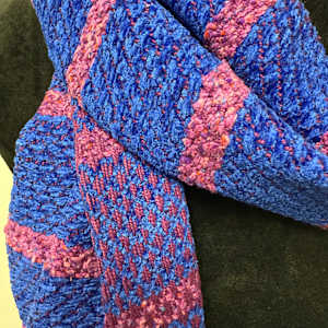 Serenade in Chenille Scarf by Jill Hankins 