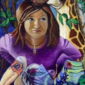 Layered self portrait by Frances Hawbaker