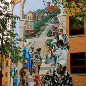 Marshall Shadeland mural by Frances Hawbaker
