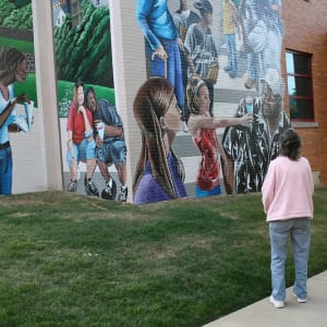 Marshall Shadeland mural by Frances Hawbaker 