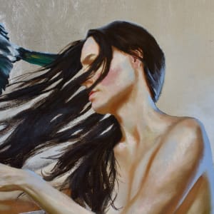 Silver Magpies by Silvia Ilona Klatt  Image: Detail "Silver Magpies"