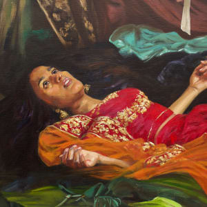 Modern Ophelia by Silvia Ilona Klatt  Image: Detail "Modern Ophelia" - portrait 