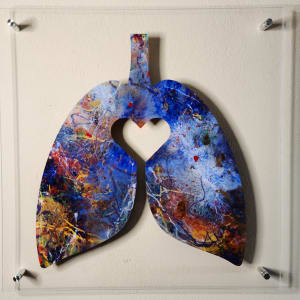Breathe by Melissa Ayr  Image: Breathe on clear Acrylic Wall Mounted