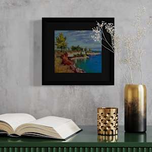 Red cliffs, Blue sea (Nightcliff foreshore) by Susan Penfold 