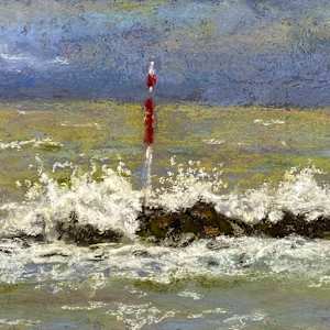 Where clouds gather (Nightcliff breakwater) by Susan Penfold 
