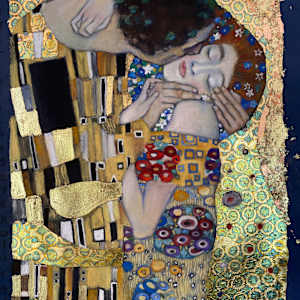 The Kiss #2 after Klimt by Susan Penfold