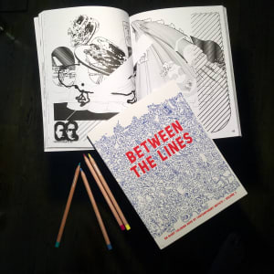 Turbulence on CX 888 for RxArt Coloring Book, Vol. 7 2019 by Christopher Ho  Image: Spread, RxArt Coloring Book, Vol. 7 2019