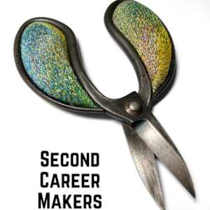 Stoneleigh Bottlebrush Buckeye Oblique Truncated Pyramids by Jody Graff  Image: Peters Valley School of Craft Gallery: Second Career Makers ⁠catalog cover. 