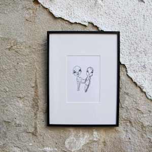 Wooden Couple by Laura Weider 