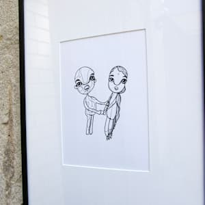 Wooden Couple by Laura Weider 