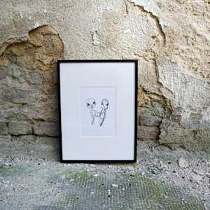 Wooden Couple by Laura Weider 