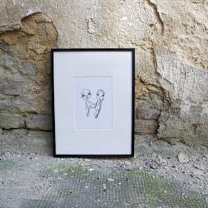 Wooden Couple by Laura Weider 
