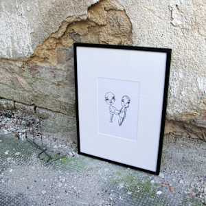 Wooden Couple by Laura Weider 