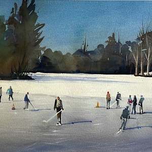 Skating Mill Pond by Steven Plaziak, Image 1.