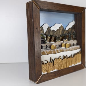Hay For Days, Mountain Rendition by Wendy Lloyd @ The Make Bank Art Studio  Image: Left Tilt