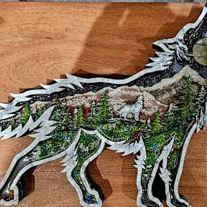 7 layer wolf by Pam McAdams