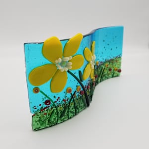 Daffodils on Blue Sky by Karin Danapas 