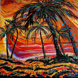 God's Sunset Tapestry by Pam McAdams