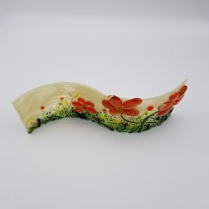 Orange Blossoms, Deep Red & Spring Green accents by Karin Danapas 