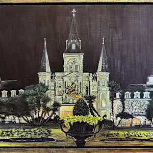 St. Louis Cathedral at Night by Krystin Fisher