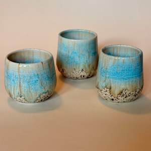 Robin's Egg Wine Cups by Stephanie Fenter