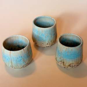 Robin's Egg Wine Cups by Stephanie Fenter 