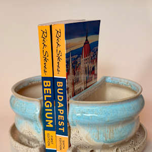 Robin's Egg Book End Planter by Stephanie Fenter 