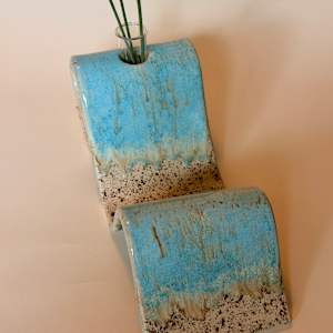 Robin's Egg Wavy Shelf by Stephanie Fenter, Image 4.