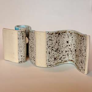 Robin's Egg Wavy Shelf by Stephanie Fenter, Image 5.