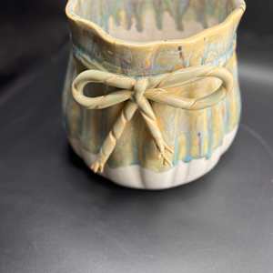 Paper sack vase by Nicole Nalbach
