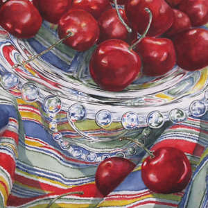 Cherries and Stripes by Mollie Jones