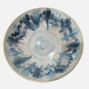 Large Bowl in Blue Haze by Nicole Nalbach