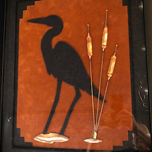 Black Crane by Donna Cariker 