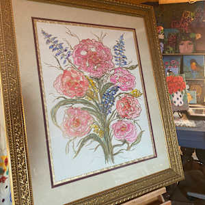 Elegant gold floral by Susie Robb 