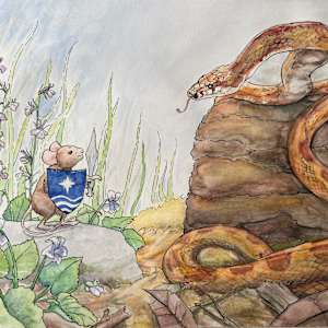 The Mouse Knight and the Serpent by Harmony Dybala
